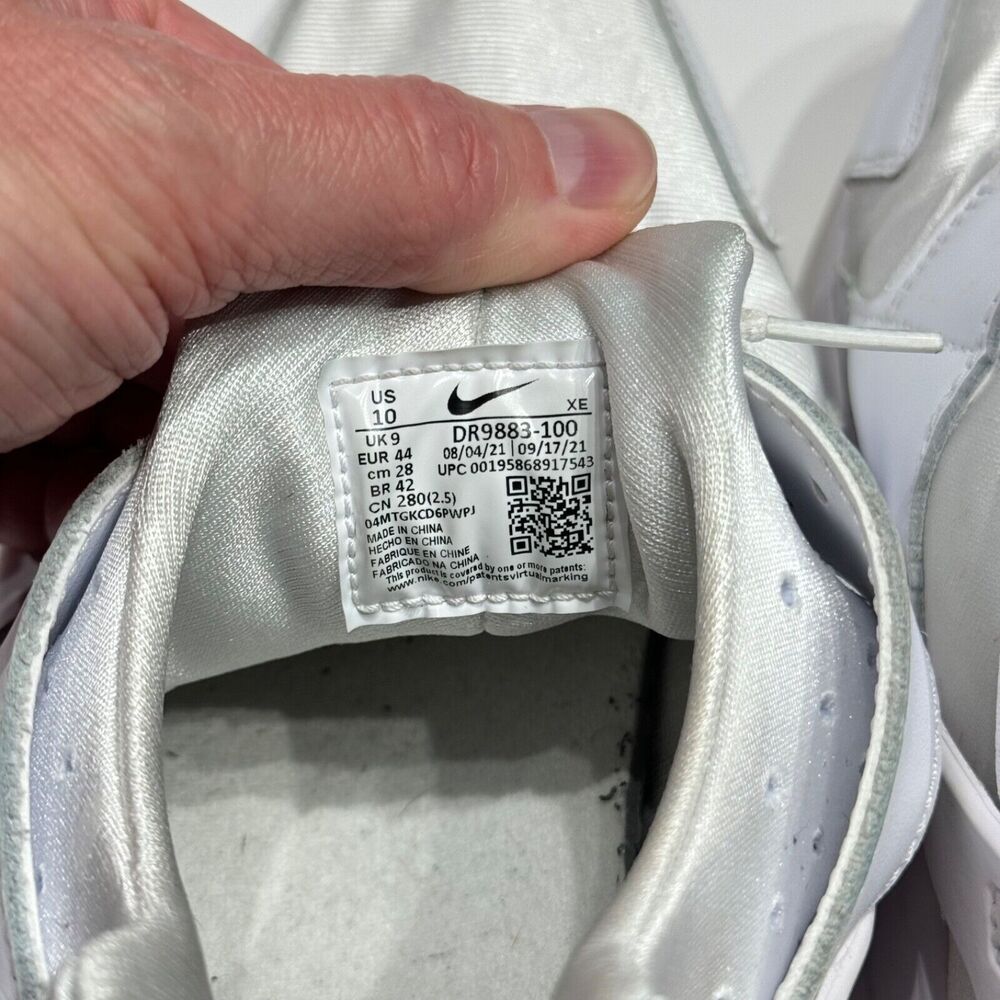 Nike Air Huarache Sneakers Shoes Triple White Gum Soles DR9883-100 Men’s Size 10 - Picture 8 of 8